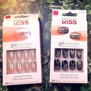 Set of 2 Kiss Gel Fantasy Rock Candy Medium Length Nails